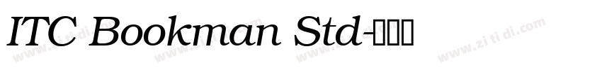 ITC Bookman Std字体转换